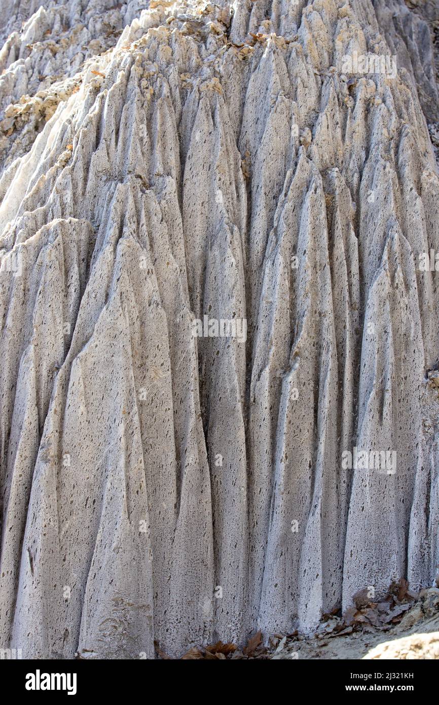 Salt Rocks Close Up A vertical close-up of the salt rock erosion Stock Photo - Alamy