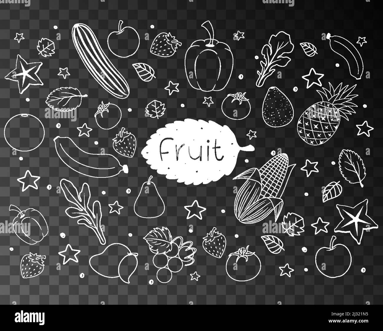 Hand drawn doodle of fruits illustration Stock Vector Image & Art - Alamy
