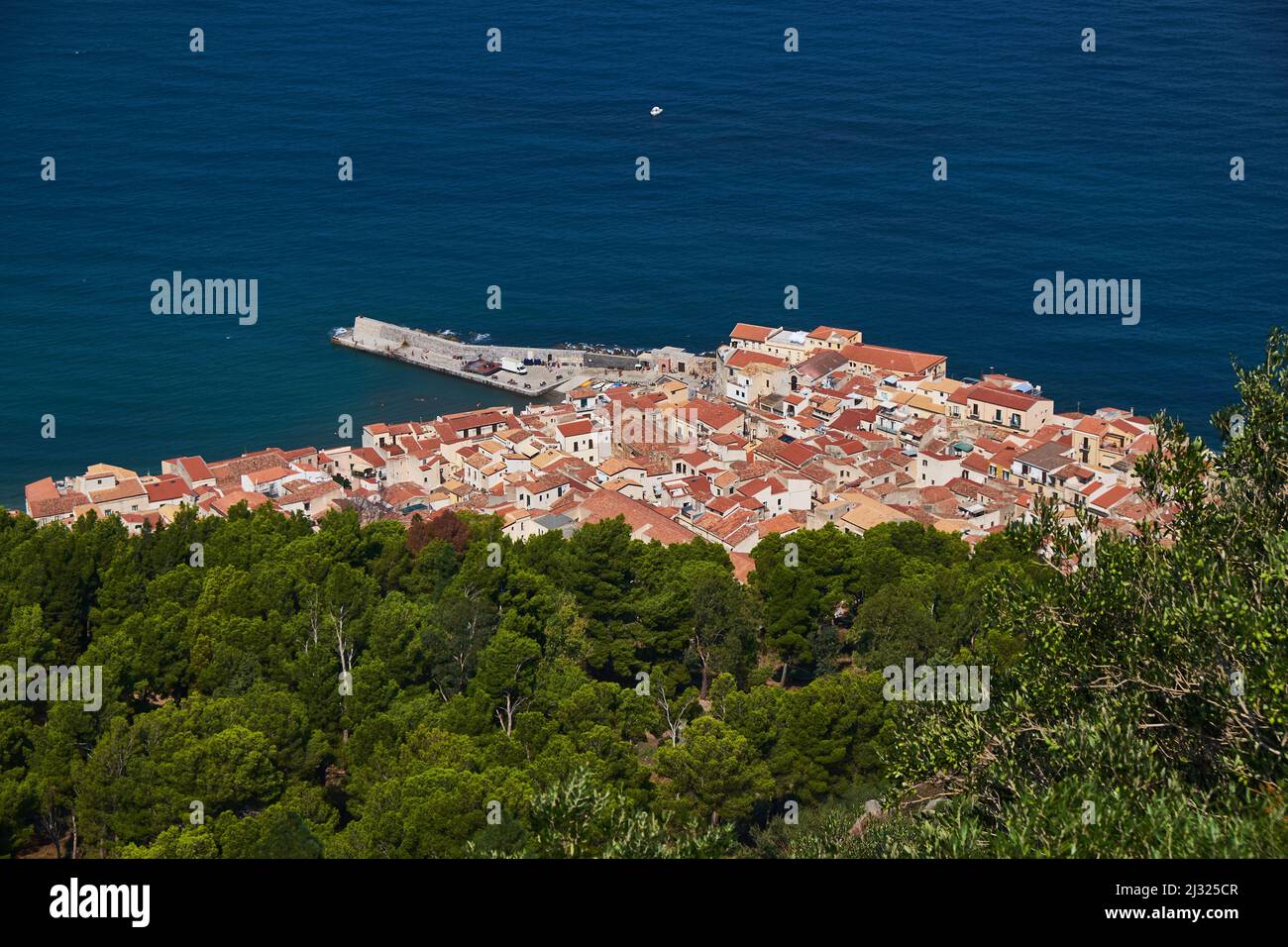 Cefalu from above Stock Photo