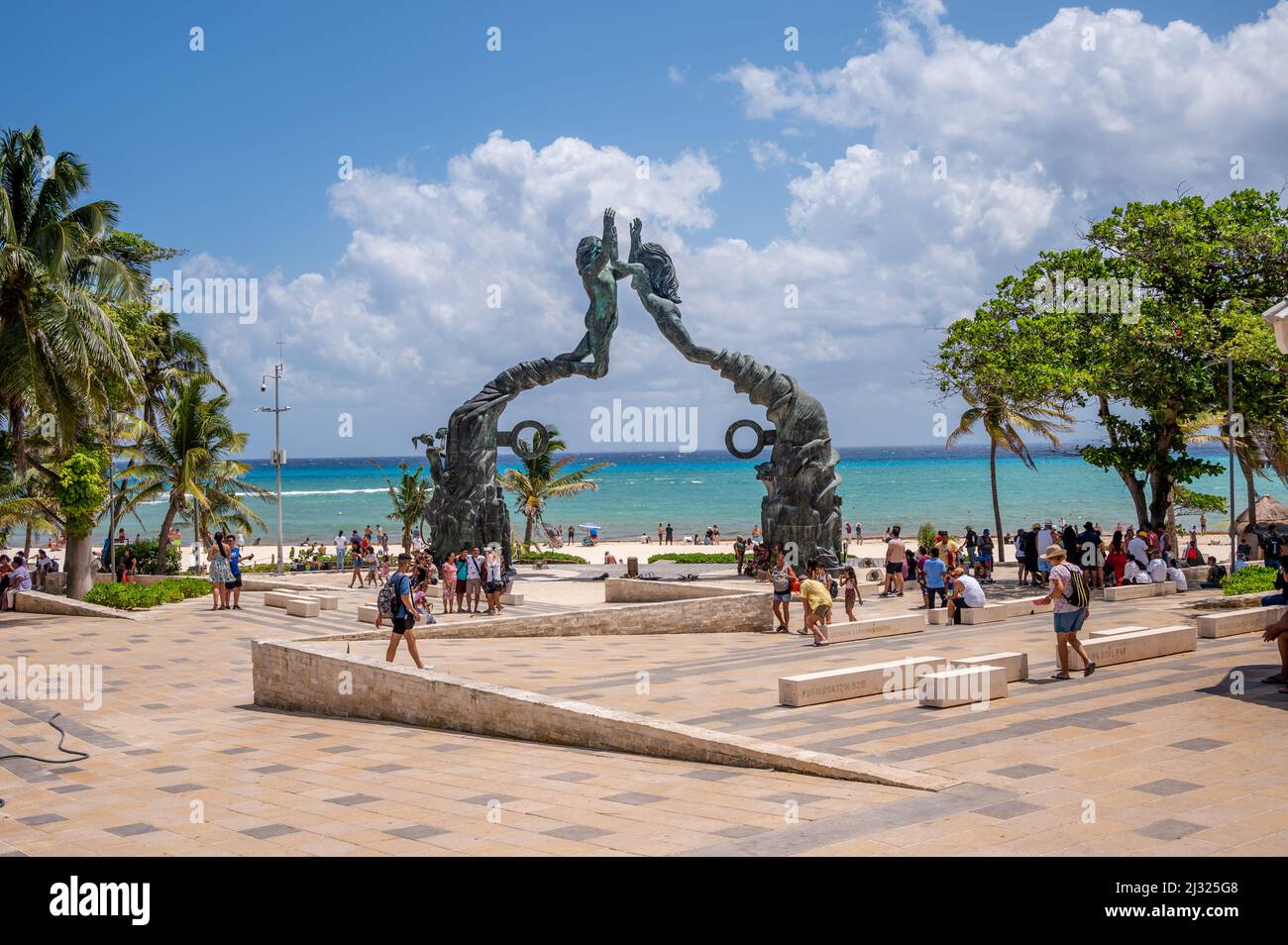 Playa Del Carmen Mexico March 28 2022 View Of The Maya Portal playa-del-carmen-mexico-march-28-2022-view-of-the-maya-portal