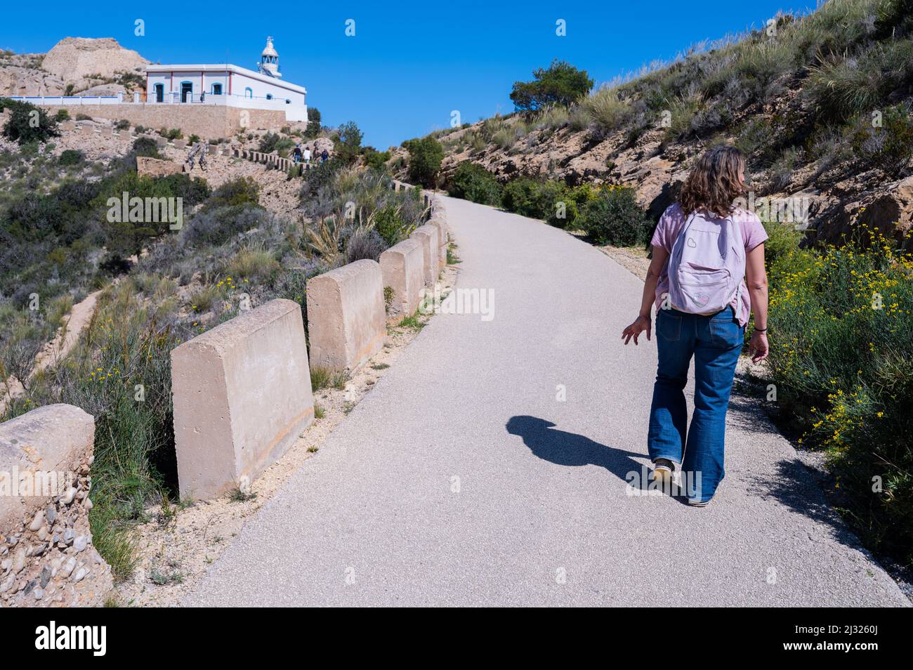 The Albir Lighthouse Route, a walk with views in Serra Gelada Natural Park,  Alicante Stock Photo - Alamy
