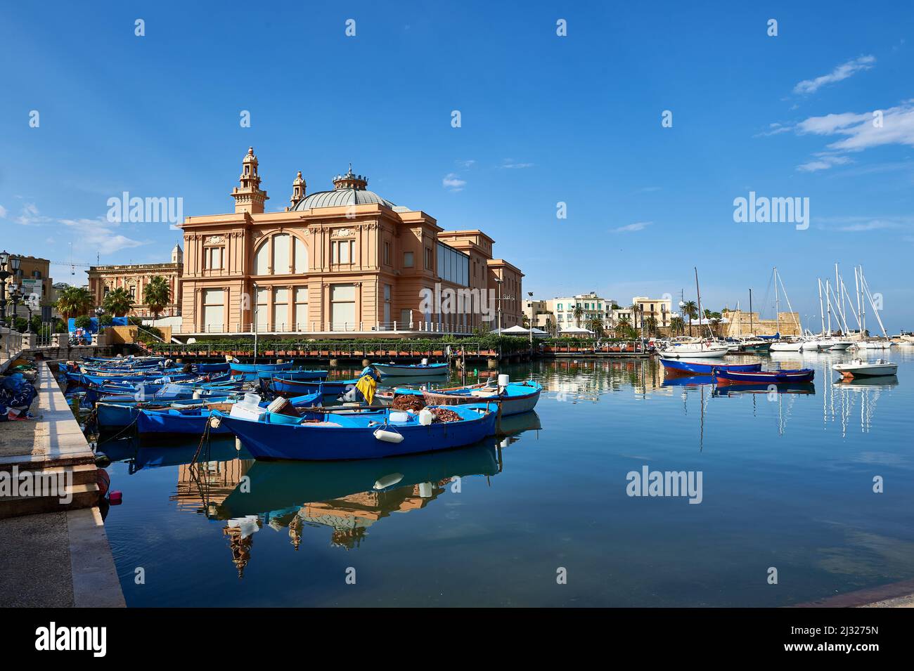 View of the Museo Teatro Margherita, Art Nouveau building, formerly a cinema and theater now a contemporary art exhibition venue, Bari, Italy, Europe Stock Photo