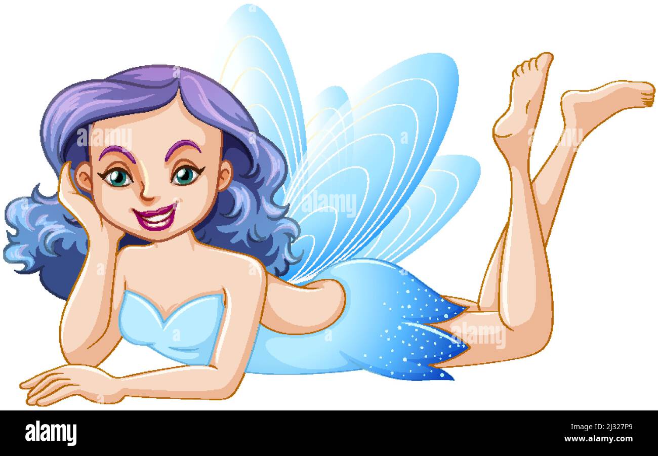 Beauty fairy on a white background illustration Stock Vector Image ...