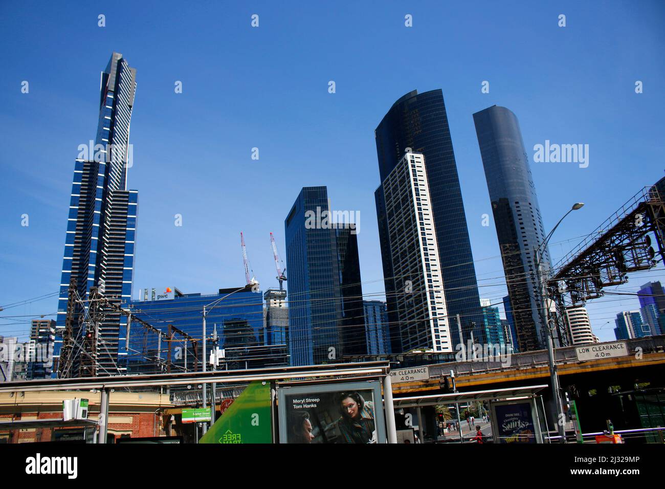 Eureka Tower, Melbourne, Australia . Stock Photo
