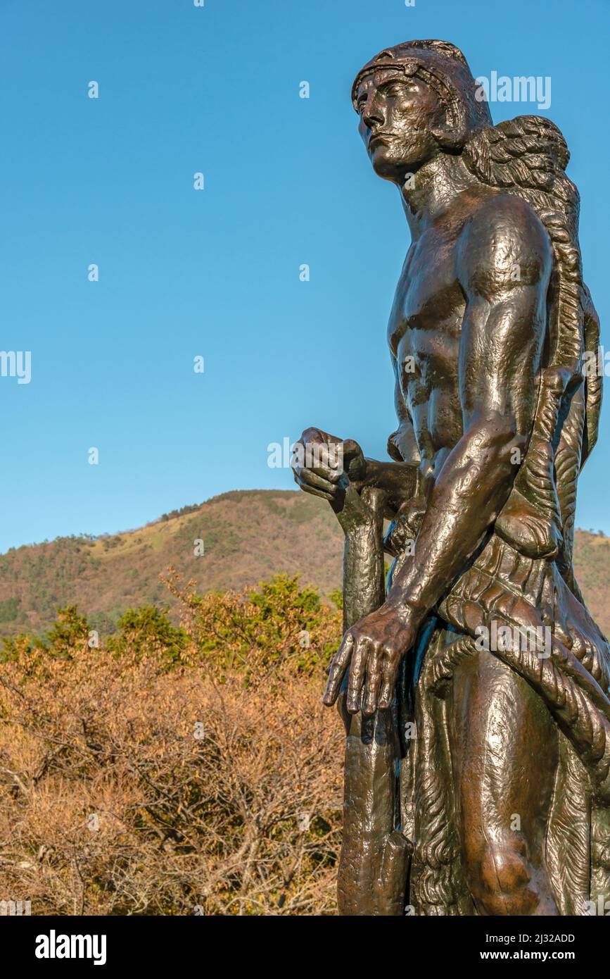 Grande statue de la Eloquence sculpture by Emile Antoine Bourdelle in the Hakone Open Air Museum, Japan Stock Photo