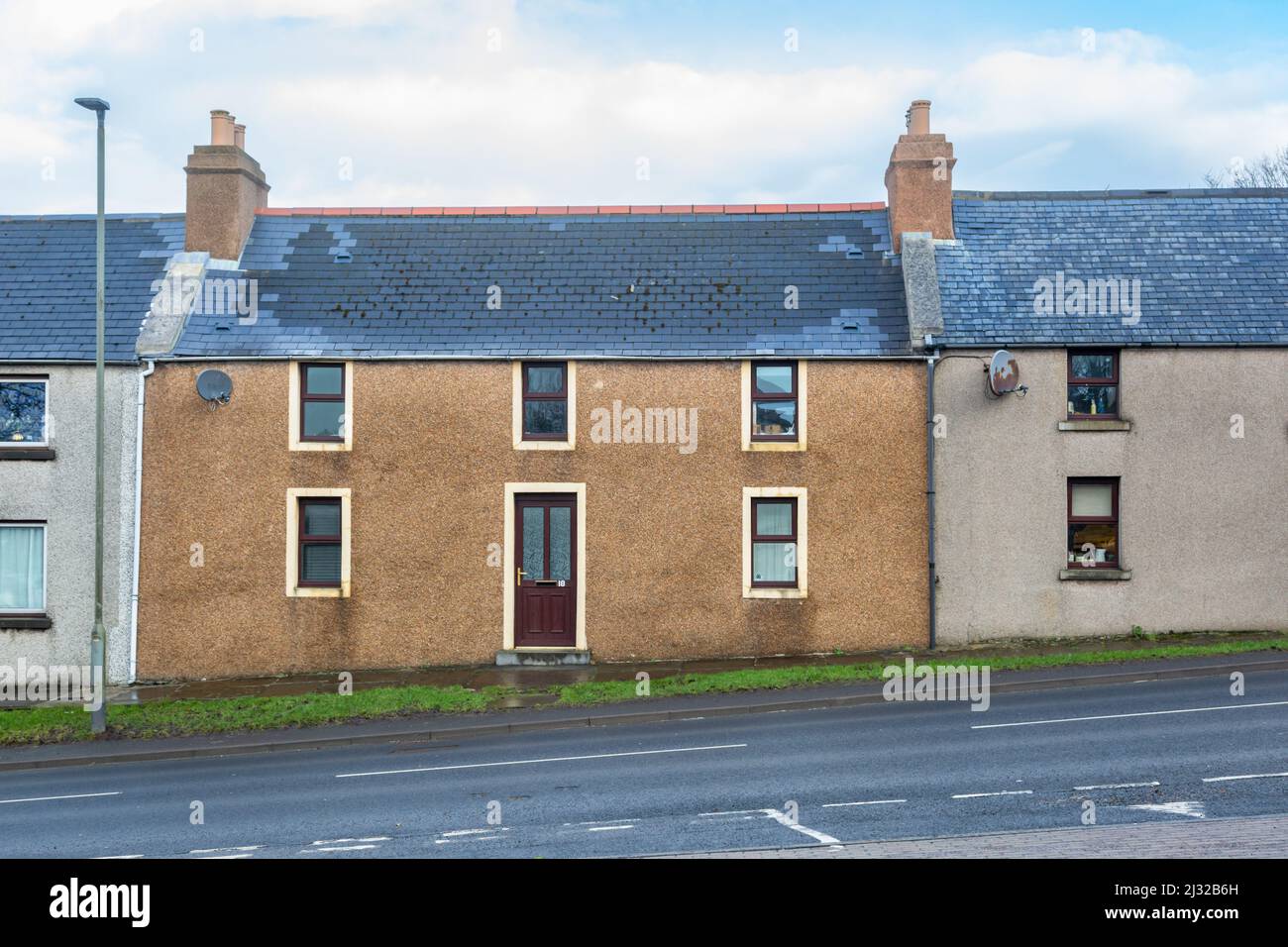 Street of terraced houses, Kirkwall, Orkney, UK 2022 Stock Photo Alamy
