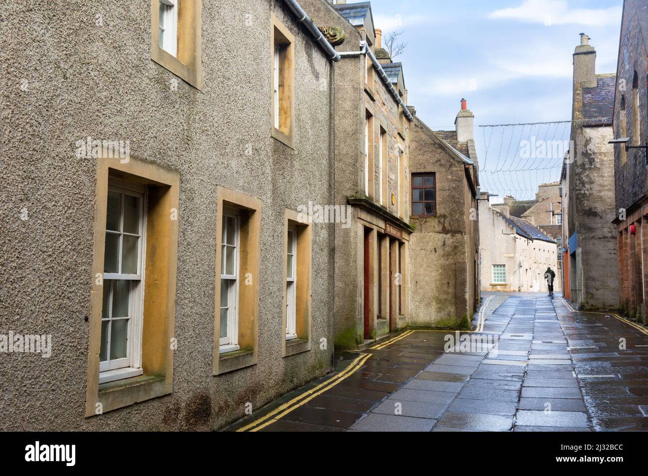 Street of terraced houses, Kirkwall, Orkney, UK 2022 Stock Photo Alamy