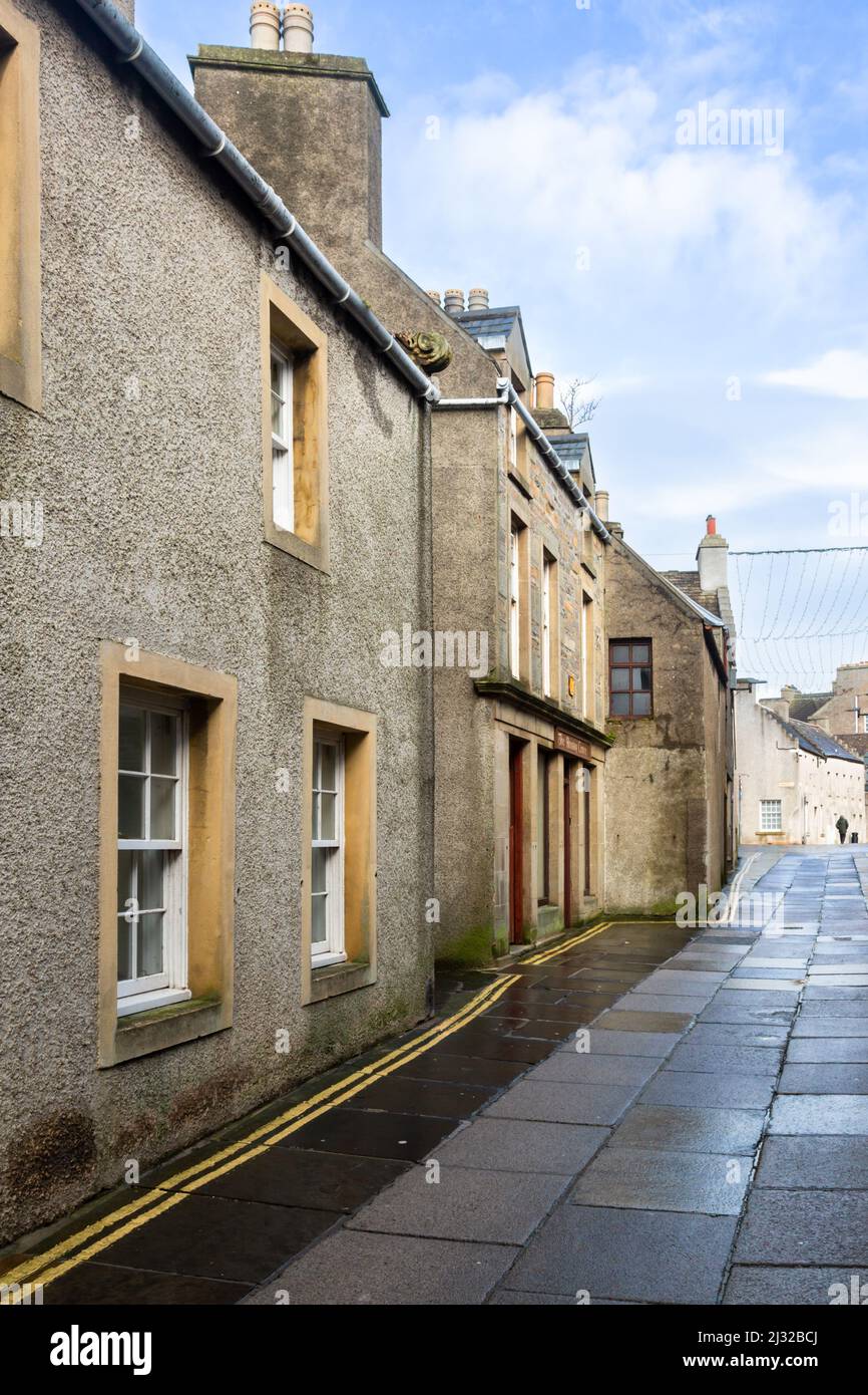 Street of terraced houses, Kirkwall, Orkney, UK 2022 Stock Photo Alamy