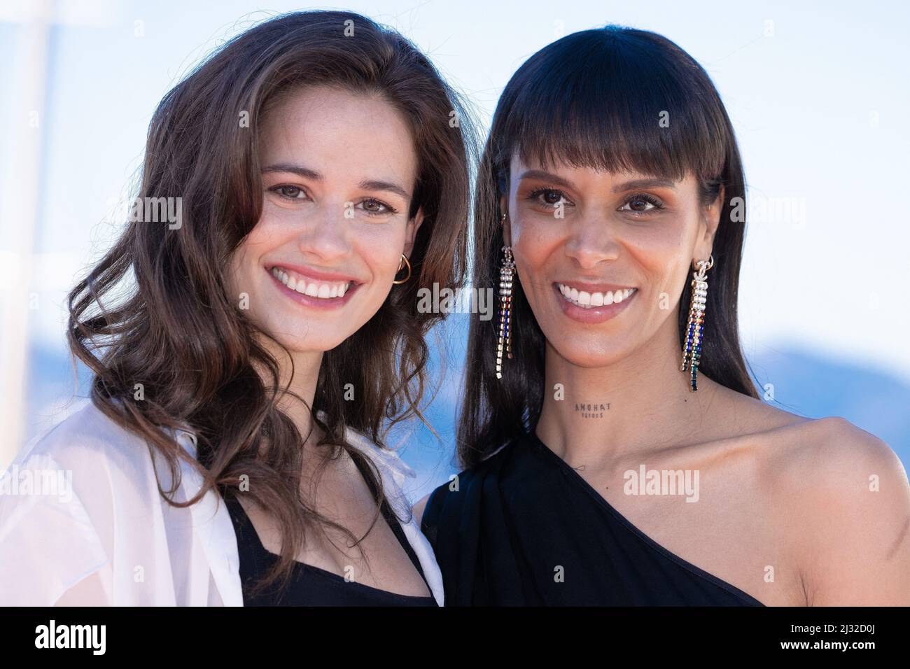 Lucie Lucas and Tamara Marthe (aka Shy'm) attend the Cannes