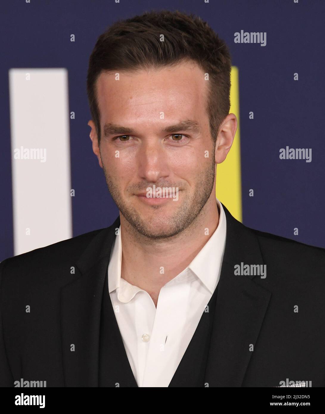 Andy Favreau arrives at the AMBULANCE Los Angeles Premiere held at the