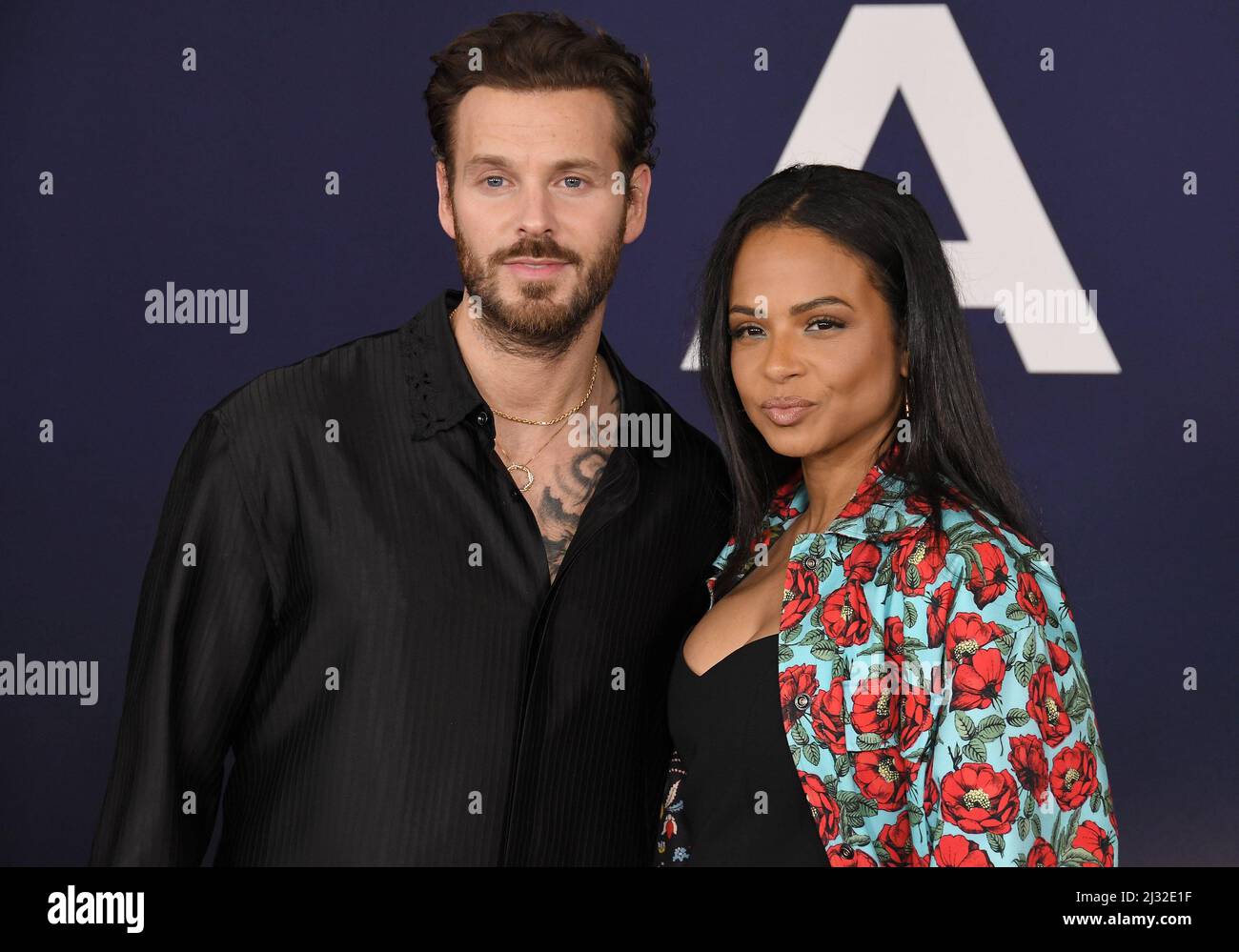 Los Angeles, USA. 04th Apr, 2022. (L-R) Matt Pokora and Christina