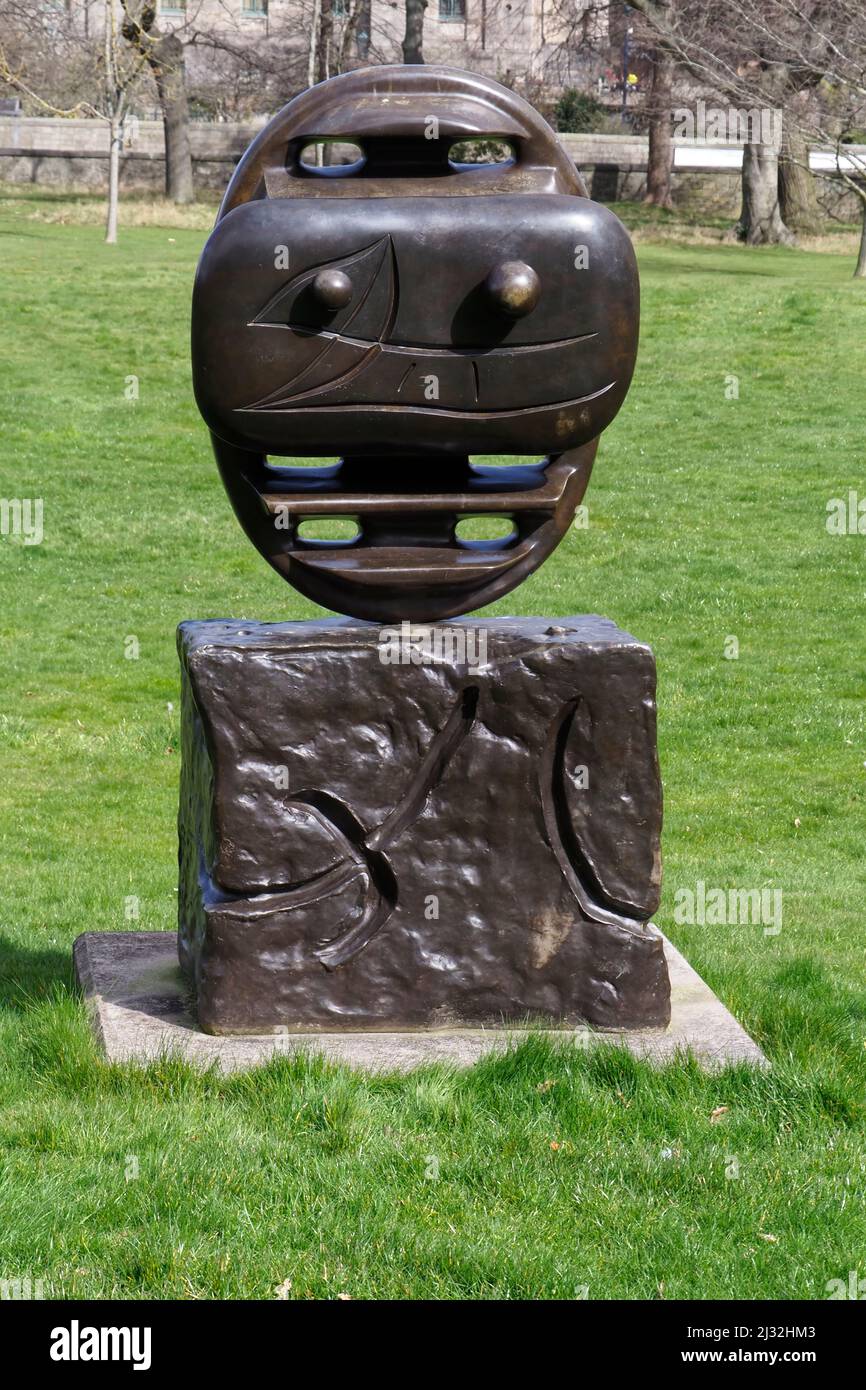 Personnage (Person) sculpture by Joan Miro at Scottish National Gallery of Modern Art, Edinburgh, Scotland,UK Stock Photo