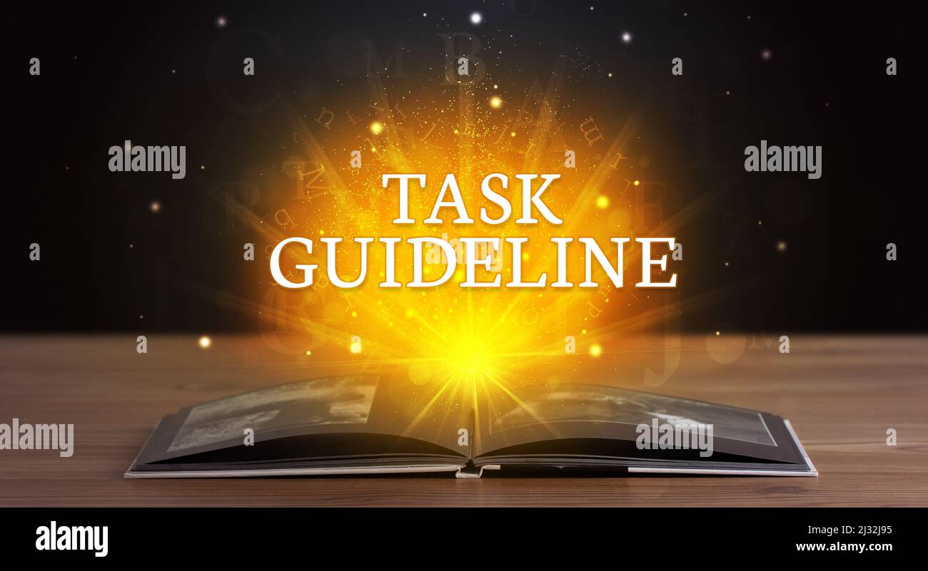 Teacher Book Inscription Educational inscription coming out from an open book Stock Photo - Alamy
