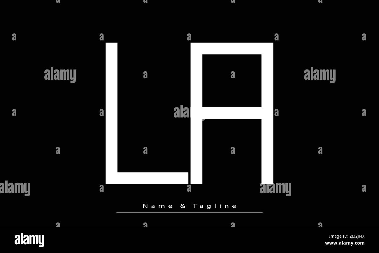 Letter la logo Black and White Stock Photos & Images - Alamy