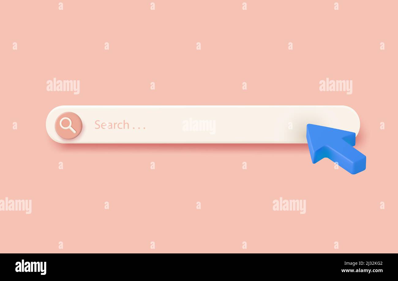 3d Search bar template for website Stock Vector Image & Art - Alamy