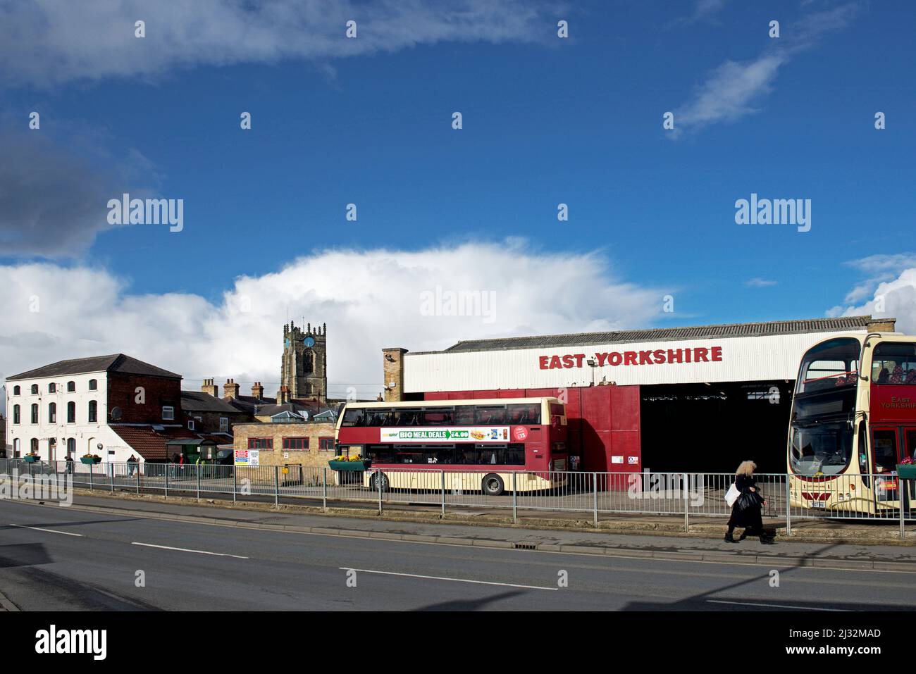 Buses at East Yorkshire Bus Company's bus station, Pocklington, East