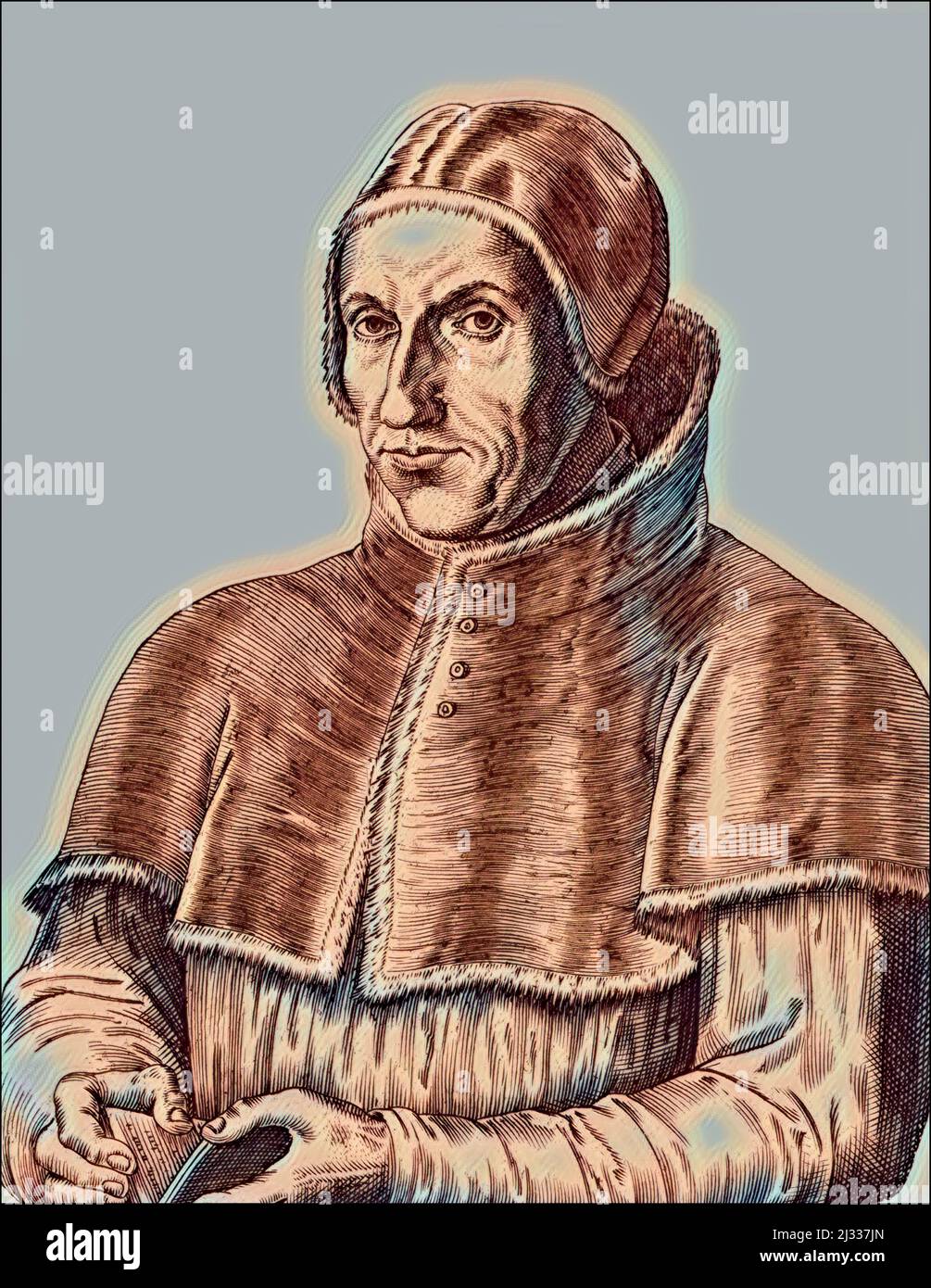 Pope Adrian VI, 1459 – 1523, Bishop of Rome from 1522 to his death Stock Photo