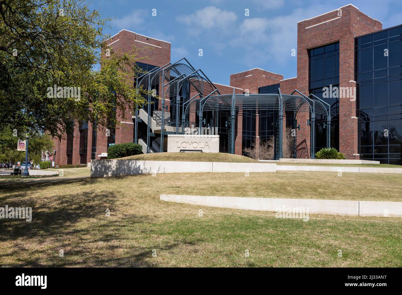 New Orleans, Louisiana.  Loyola University Communication and Music Complex.  Uptown District. Stock Photo