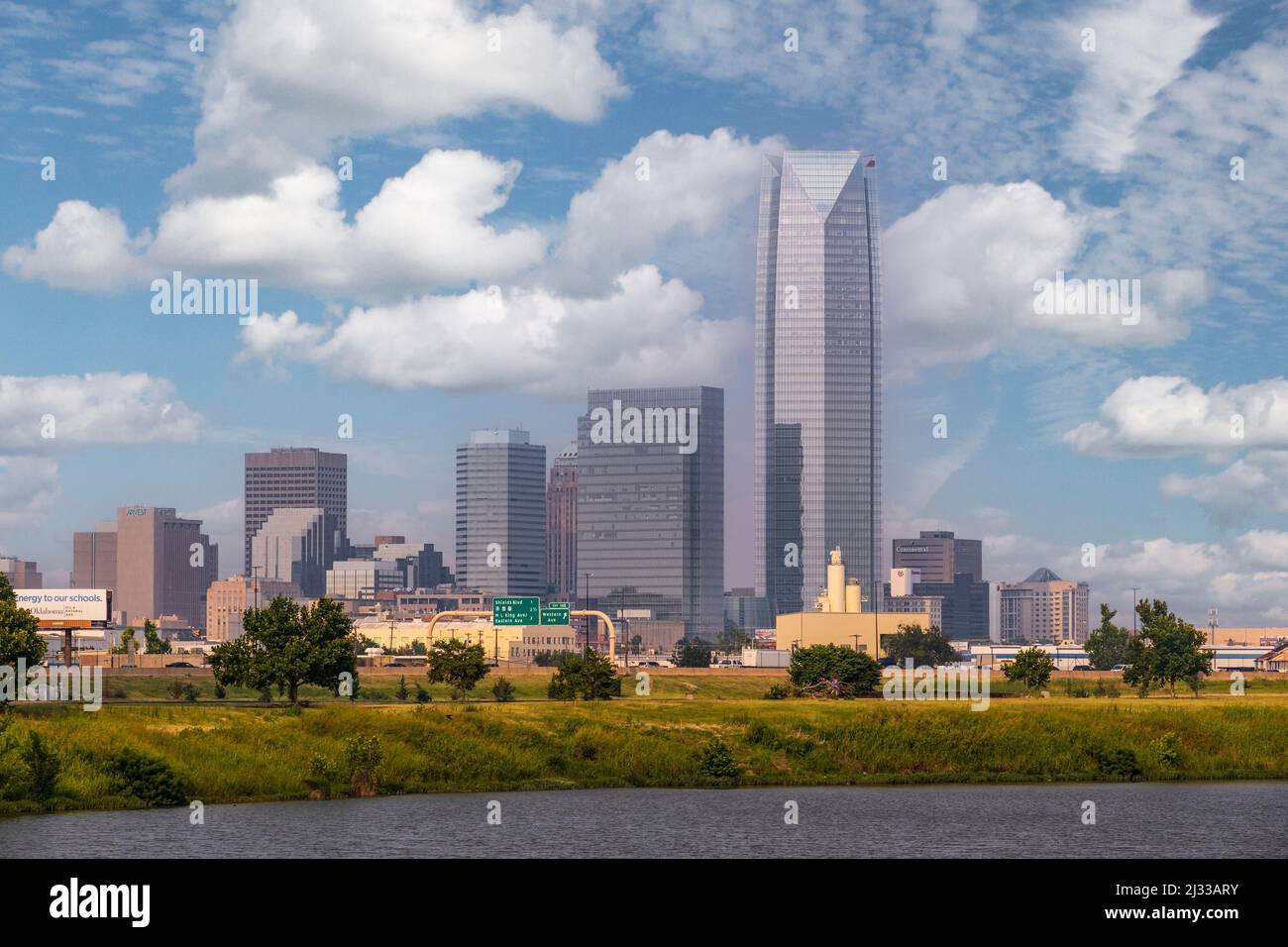 Oklahoma City Skyline, with Devon Tower, Tallest building in the state