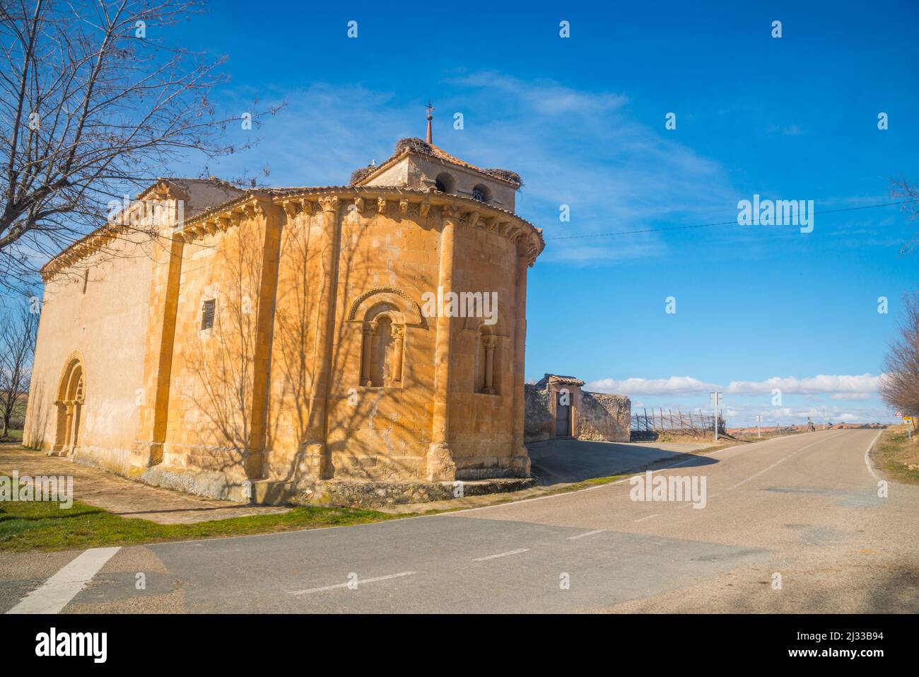 La Natividad church. Sotillo, Segovia province, Castilla Leon, Spain. Stock Photo