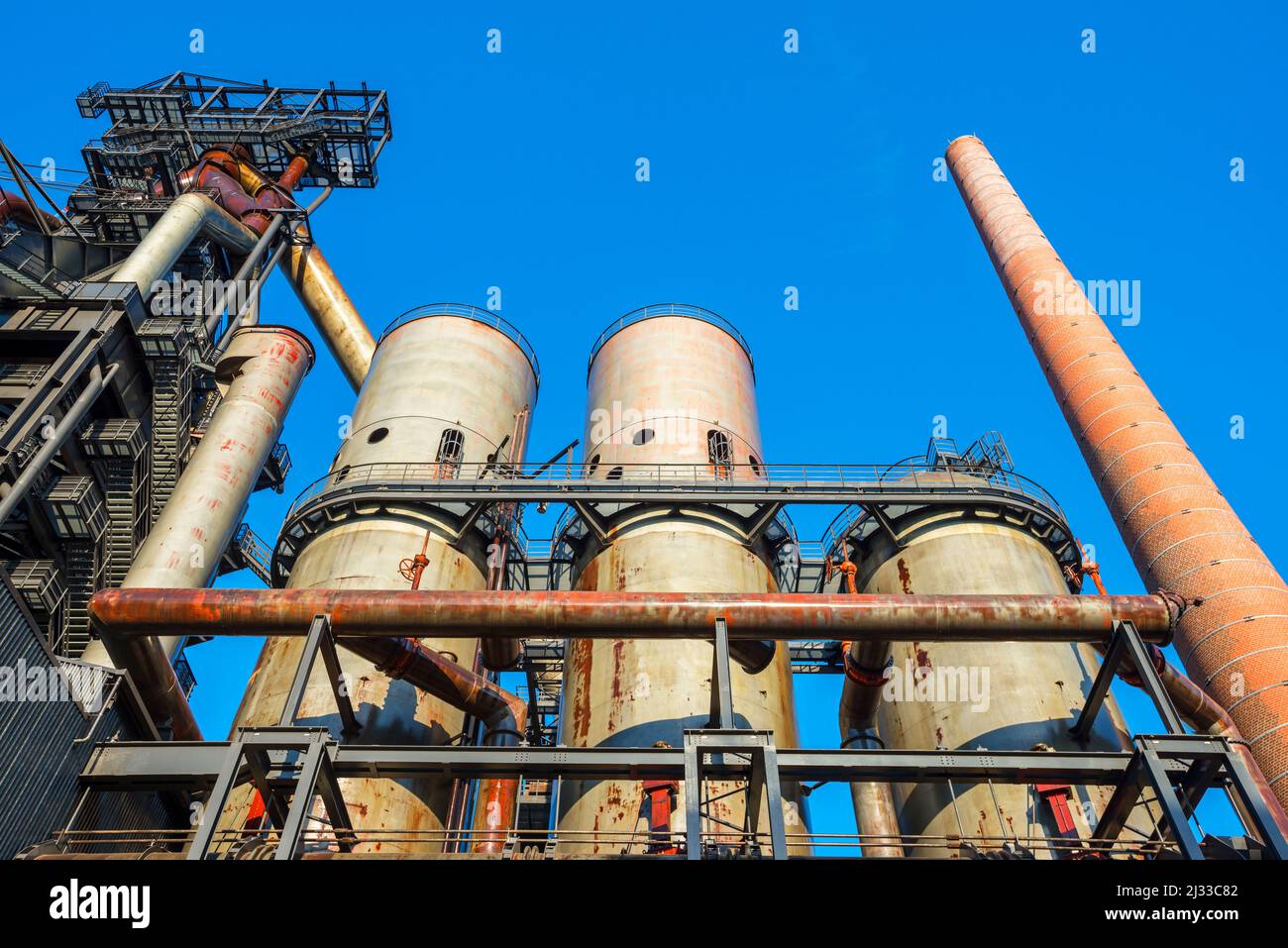 Museum of the former Belval Steelworks, Esch-sur-Alzette, Canton of Esch, Grand Duchy of Luxembourg Stock Photo
