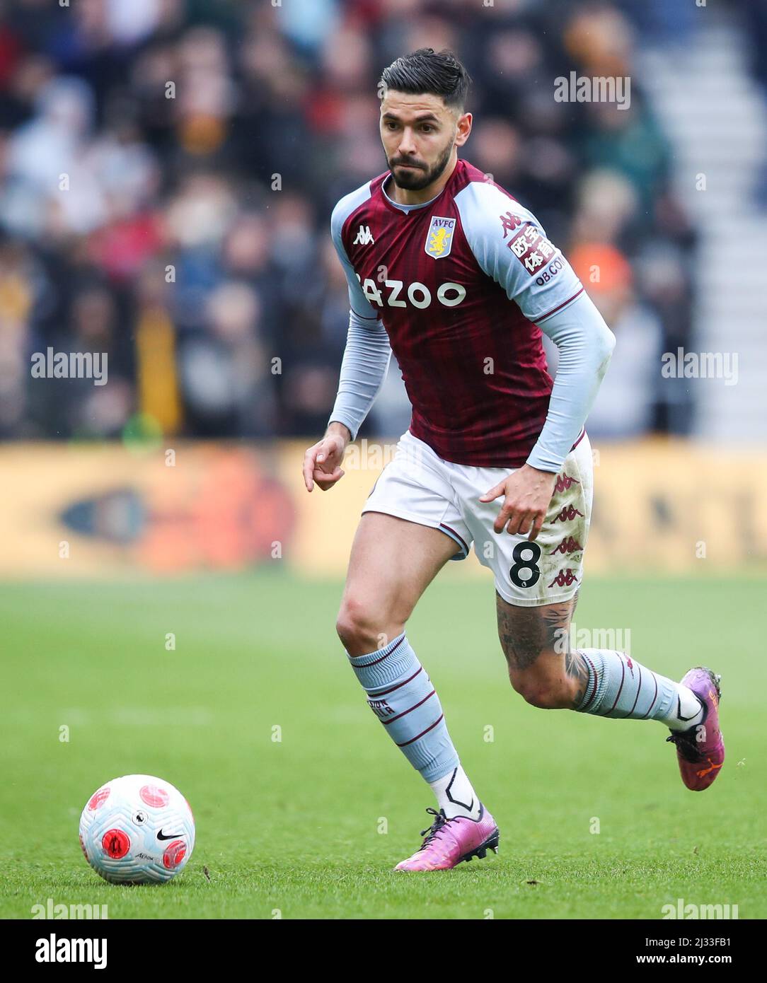 Aston Villa's Sanson during the Premier League match at the