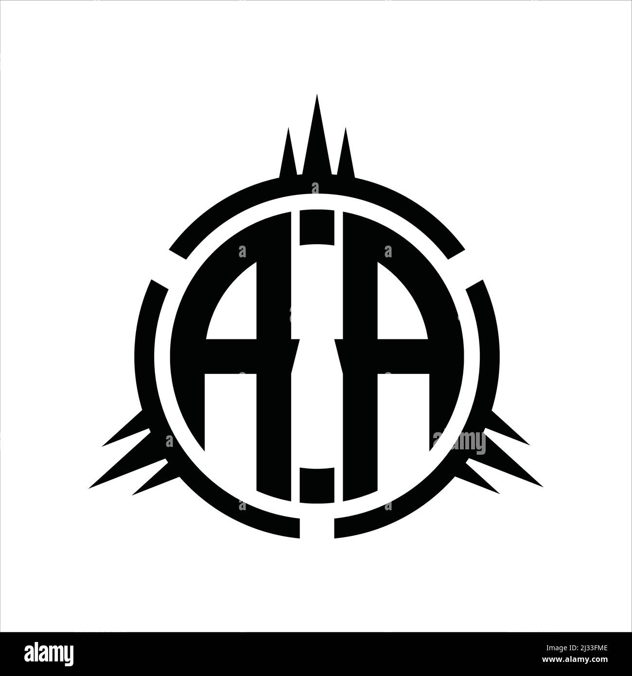 Aa monogram logo Royalty Free Vector Image - VectorStock