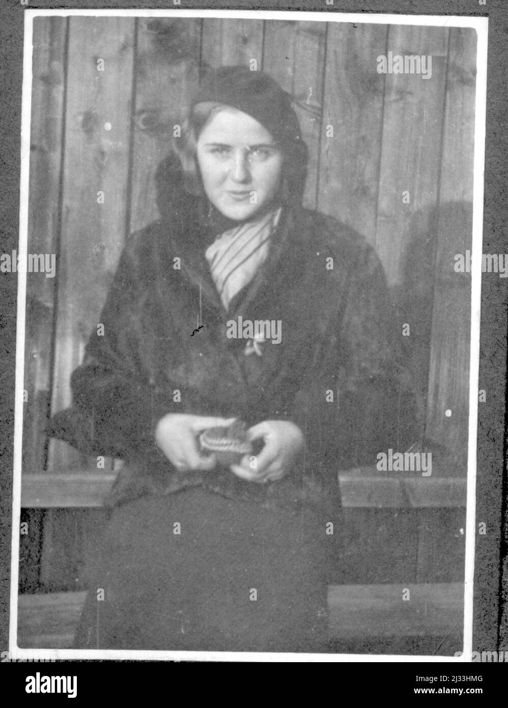Ich. Eva Braun's Photo Albums, ca. 1913 - ca. 1944. These albums are attributed to Eva Braun (four are claimed by her friend Herta Schneider, nee Ostermeyer) and document her life from ca. 1913 to 1944. There are many photographs of Eva, her sisters and their children, Herta Schneider and her children, as well as photographs of Eva's vacations, family members and friends. Included also are photographs taken by and of Eva Braun at Hitler's chalet Berghof (or Kehlstein), photographs of Hitler and his entourage, visitors to Berghof and the scenery around Berchtesgaden, and some studio portraits o Stock Photo