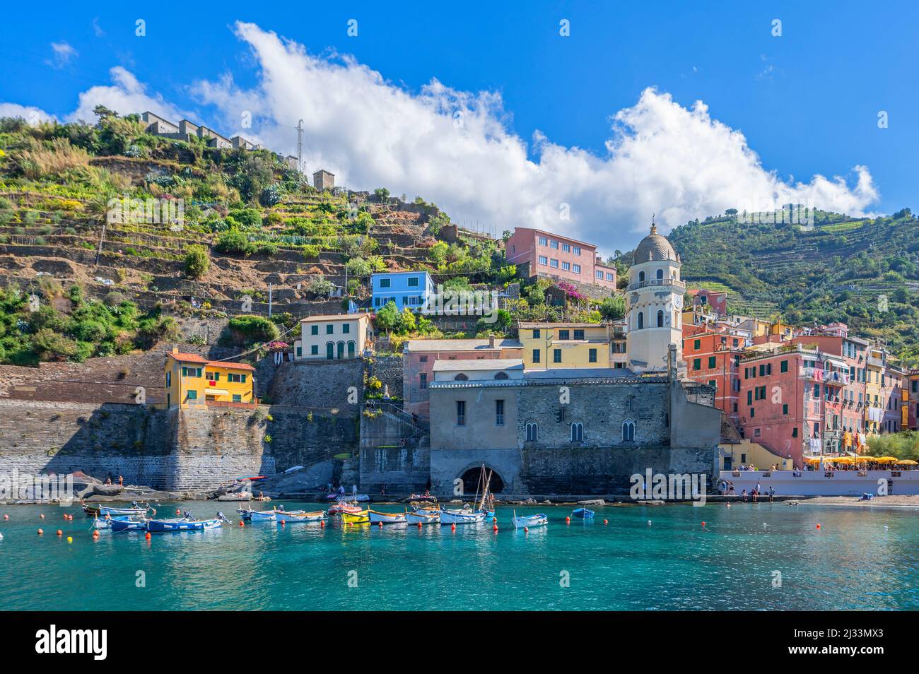 Vernazza, Cinque Terre, La Spezia Province, Liguria, Italy Stock Photo