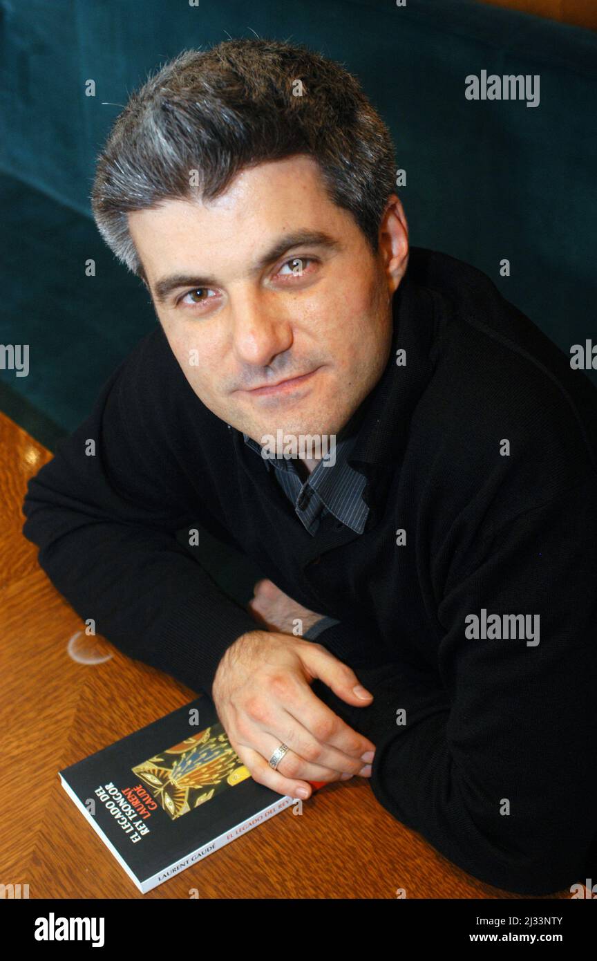 Laurent Gaudé, French writer Stock Photo