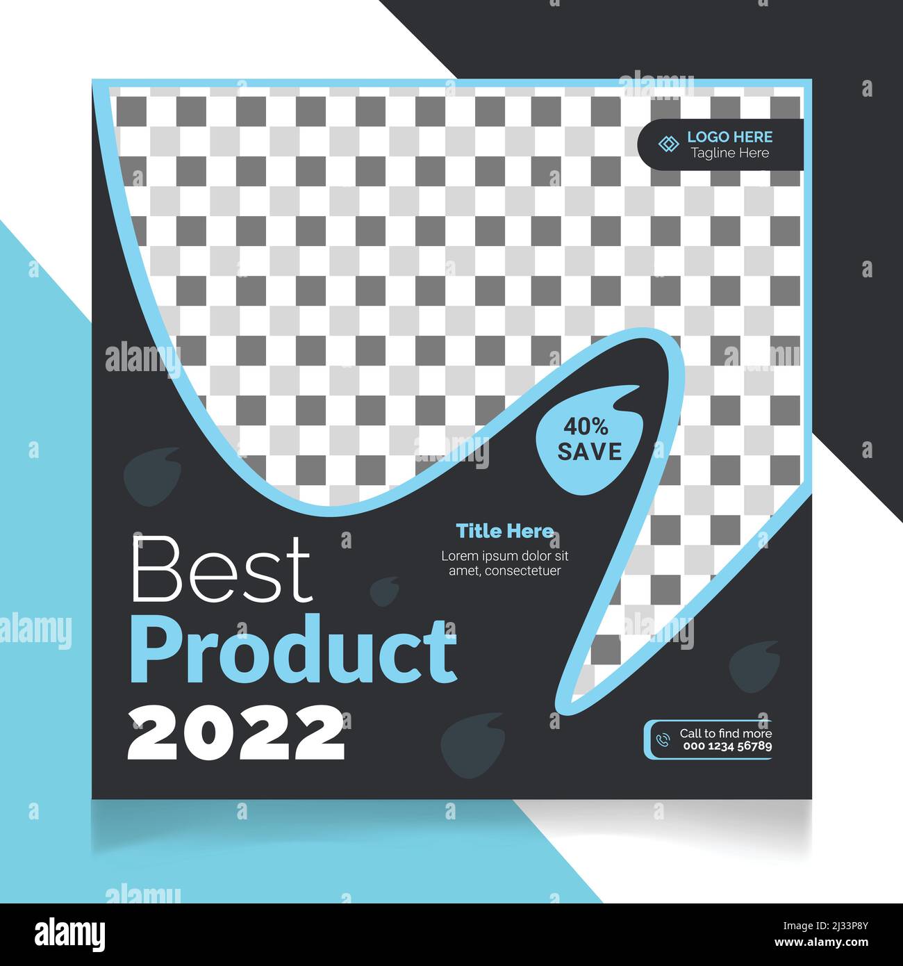 Best product for sale social media post template Stock Vector Image