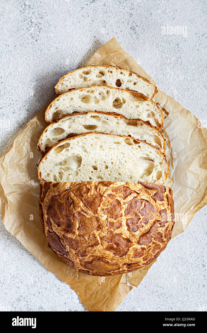 Fresh crispy Tiger (Dutch) bread with a delicious beautiful crust and