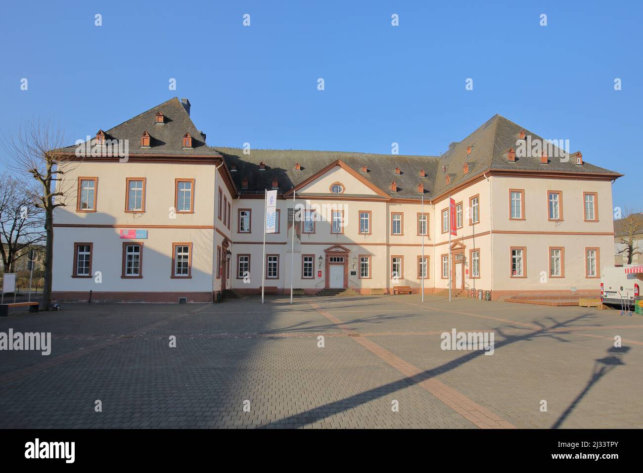 New Palace built in 1713 in Simmern in the Hunsrueck, Rhineland-Palatinate, Germany Stock Photo