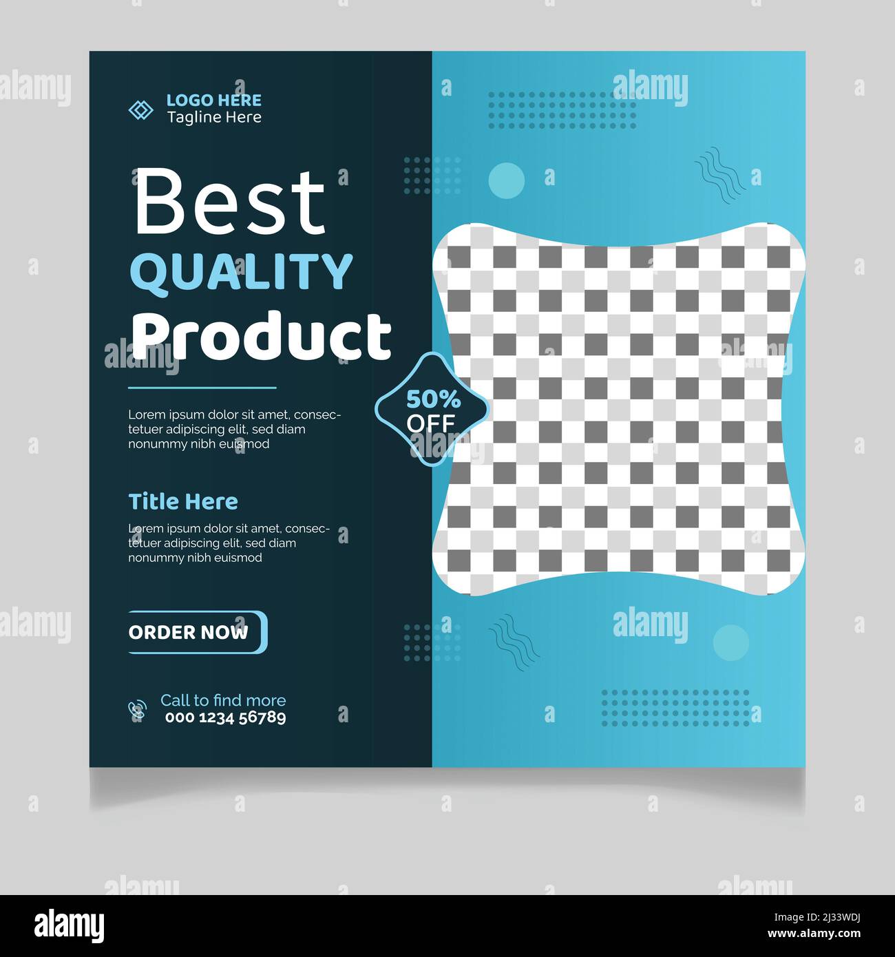 Quality Posts Best quality product social media post template Stock Vector Image ...