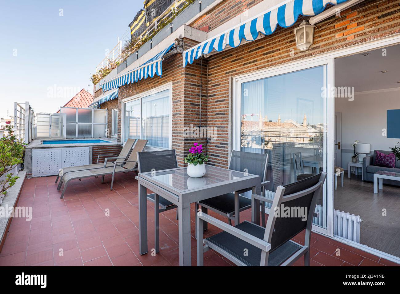 Stunning Glass Table Top For Penthouse Balcony image