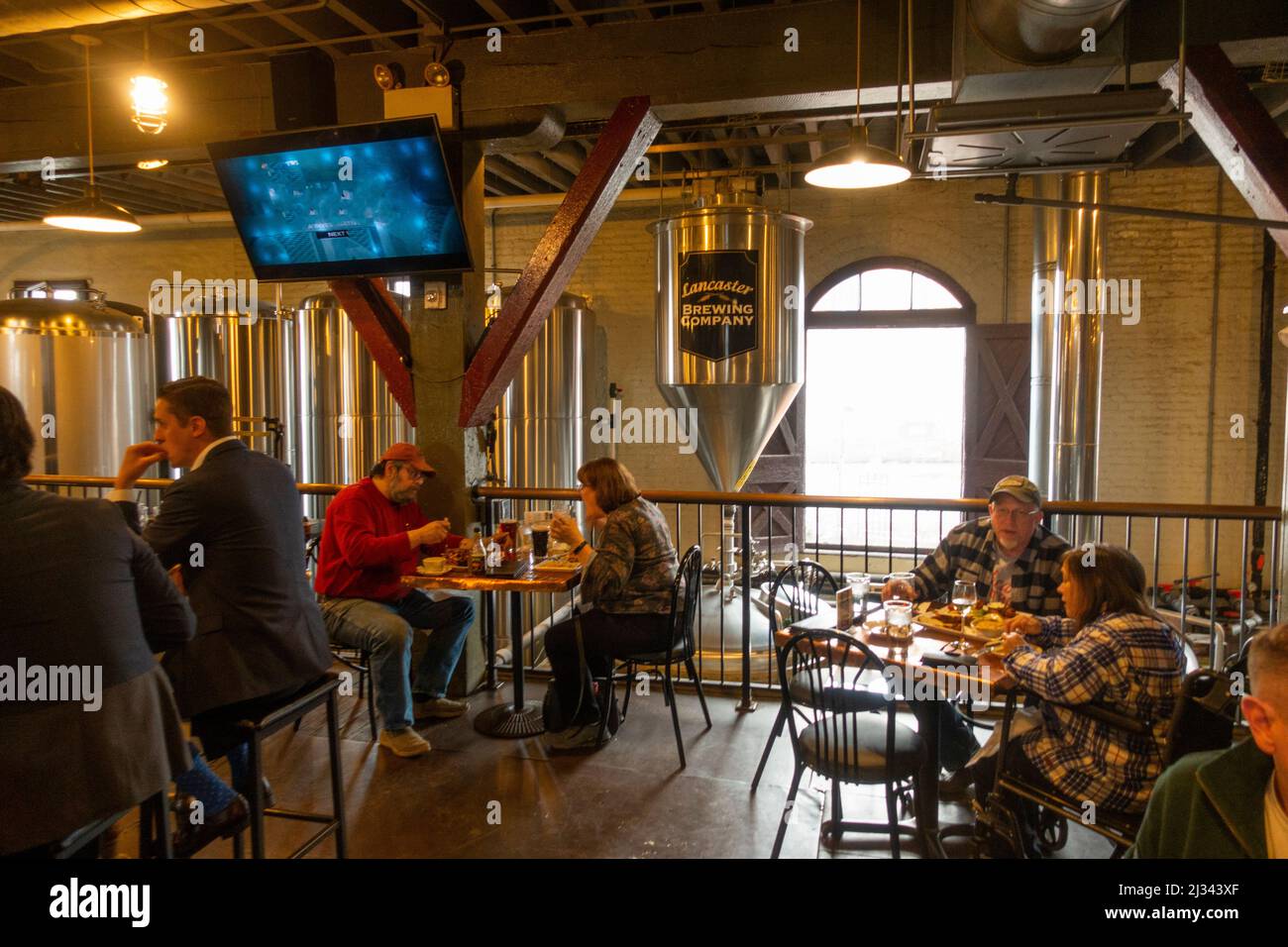 Lancaster Brewing Company in downtown Lancaster PA Stock Photo Alamy