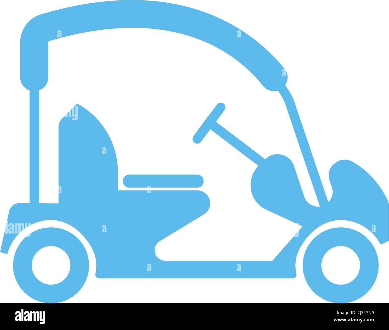 Golf cart icon design concept illustration template Stock Vector