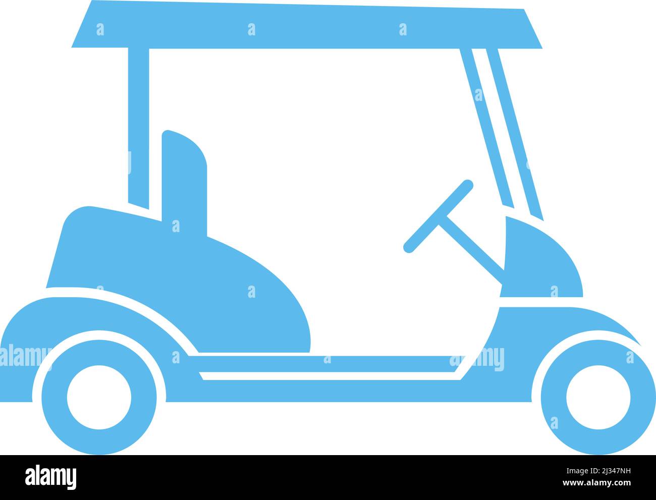 Golf cart icon design concept illustration template Stock Vector