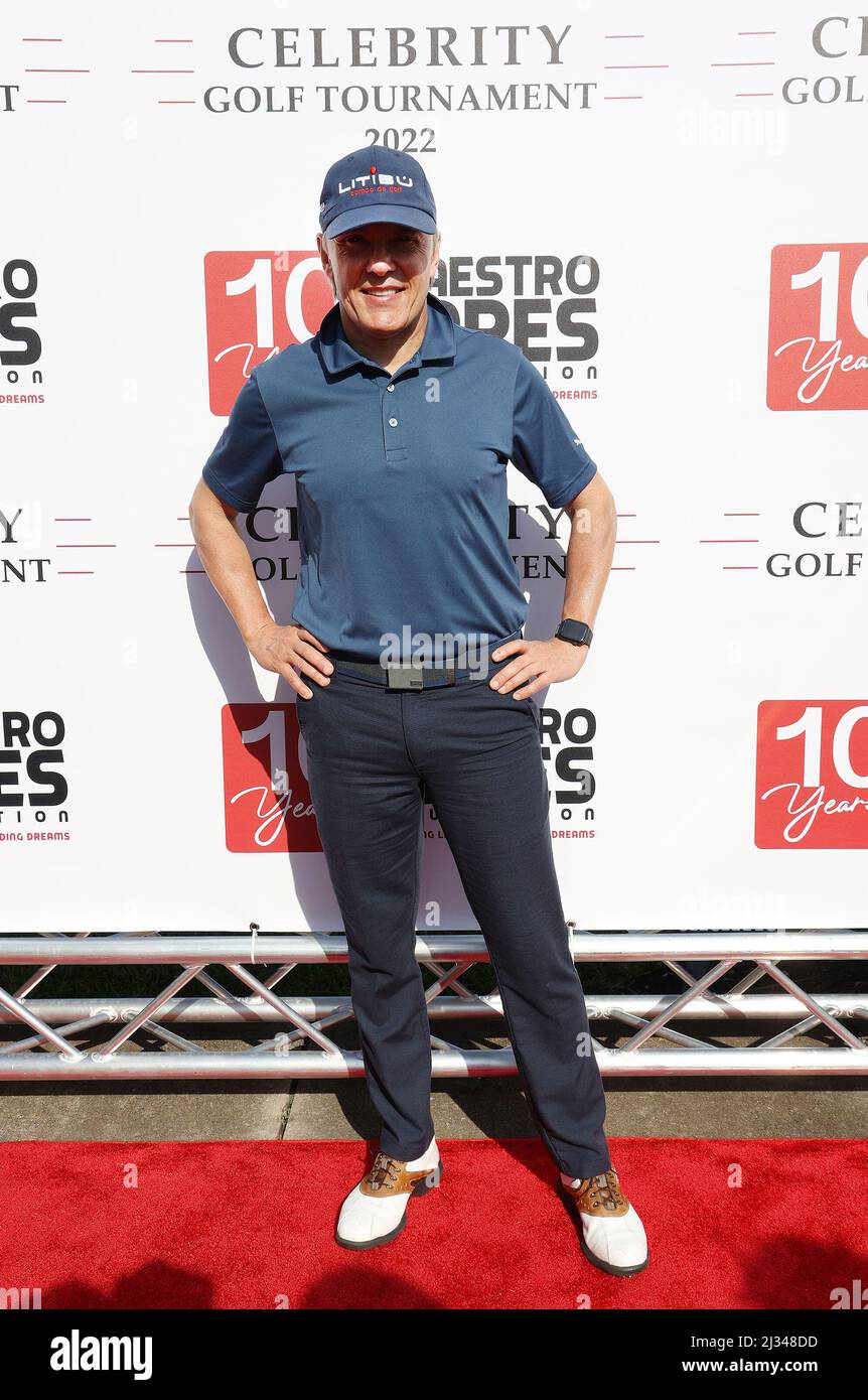 CORAL GABLES, FLORIDA - APRIL 05: Race Car driver Adrian Fernandez attends the 2022 Maestro Cares Foundation's Celebrity Golf Tournament at Biltmore Hotel Miami-Coral Gables on April 05, 2022 in Coral Gables, Florida. (Photo by Alberto E. Tamargo/Sipa USA) Stock Photo