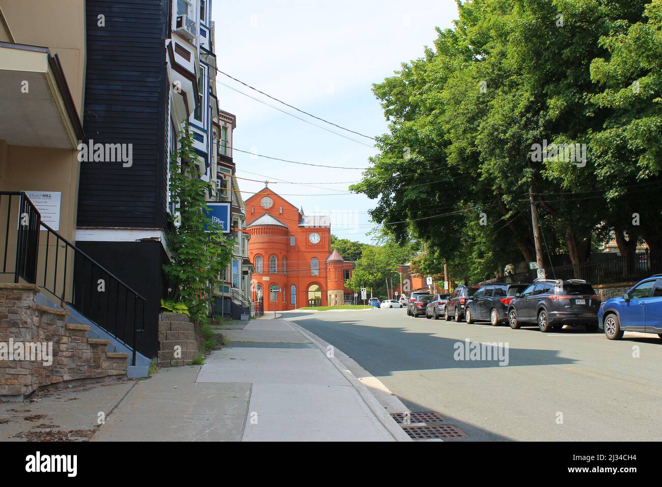 Downtown street, St. John's, NL Stock Photo Alamy