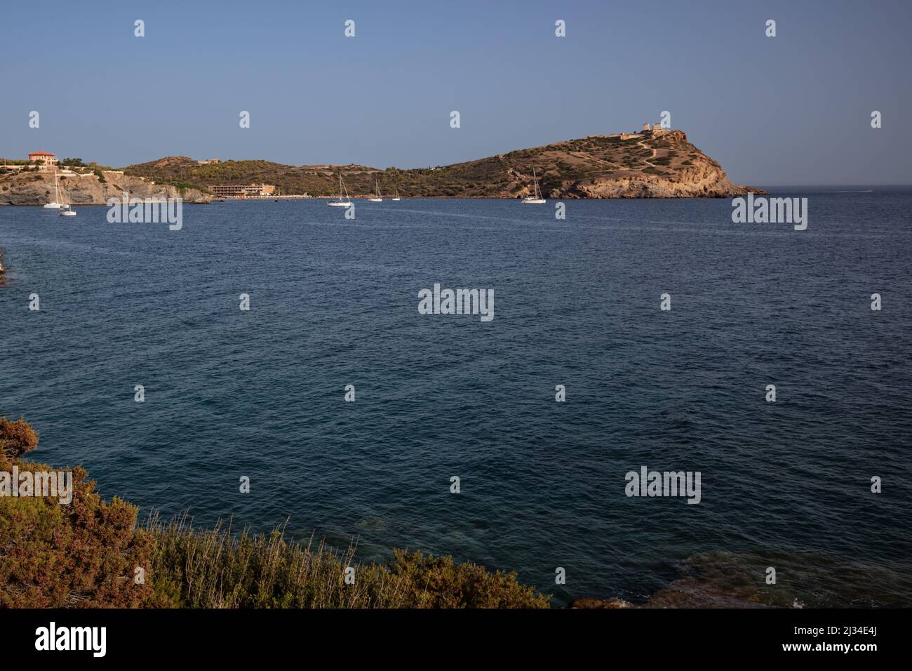 Temple of Poseidon - Cape Sounion, Greece Stock Photo - Alamy