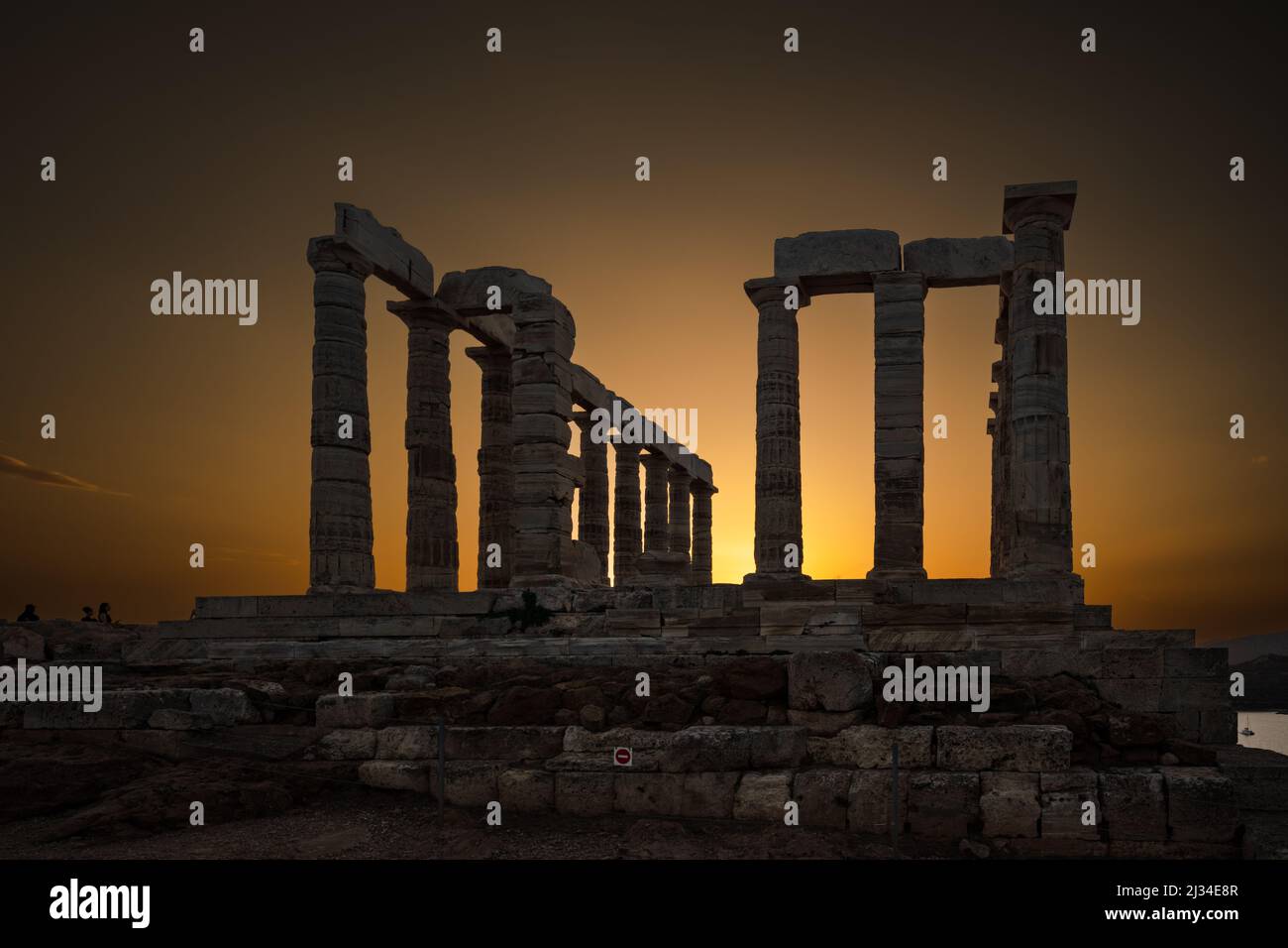 Temple of Poseidon - Cape Sounion, Greece Stock Photo - Alamy