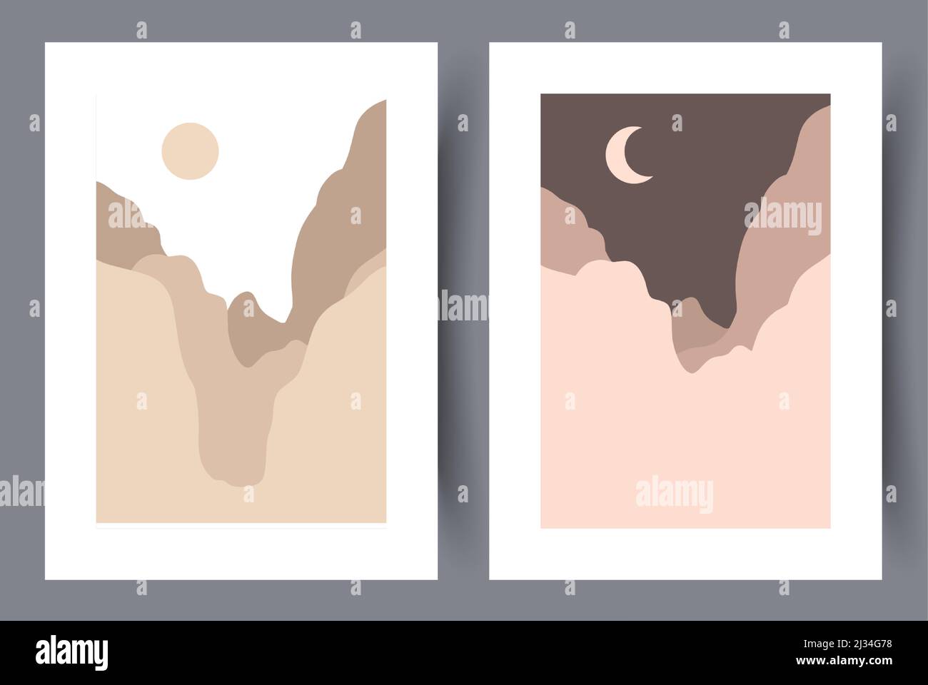 Printable wall art vector poster set Stock Vector Image & Art - Alamy