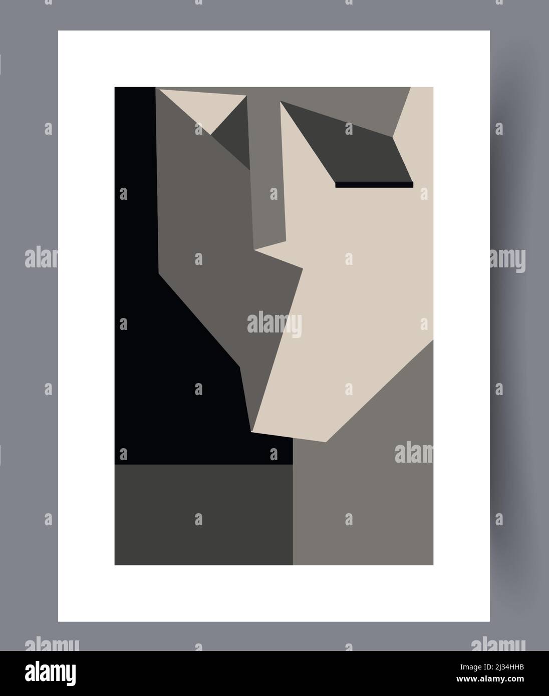Scandinavian abstract vector print set vector Stock Vector Image & Art ...