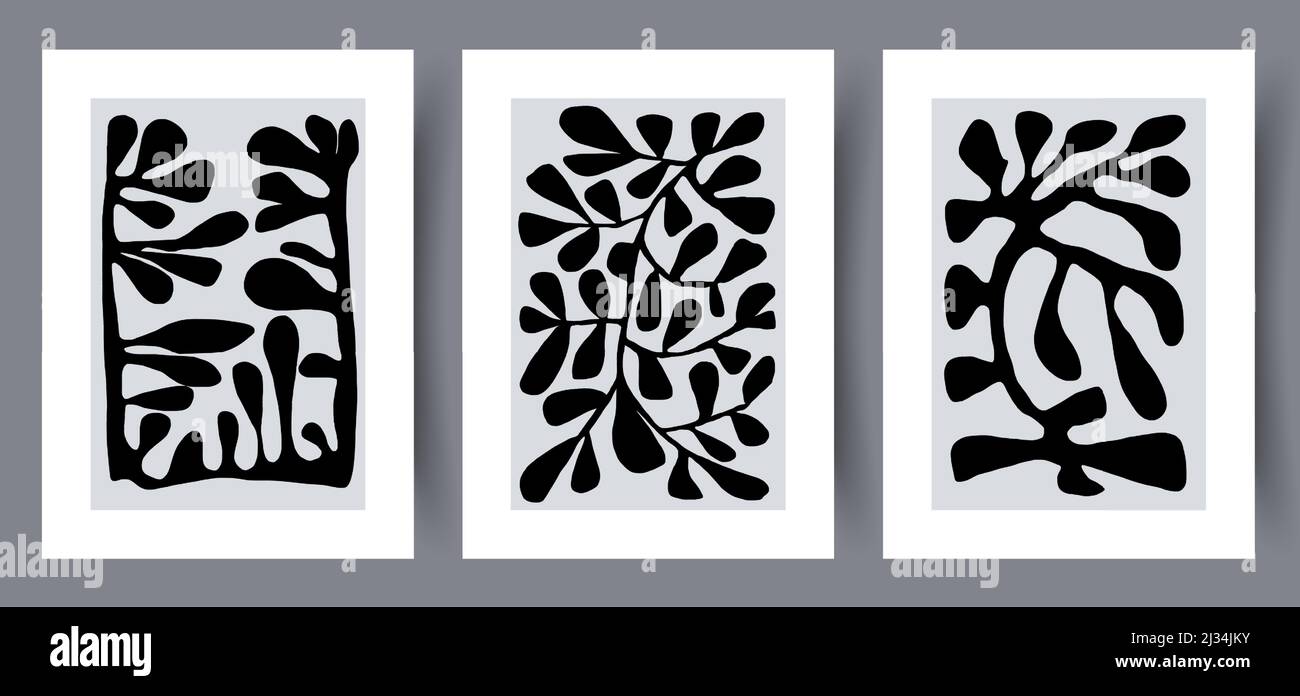 Printable wall art vector poster set vector Stock Vector Image & Art ...