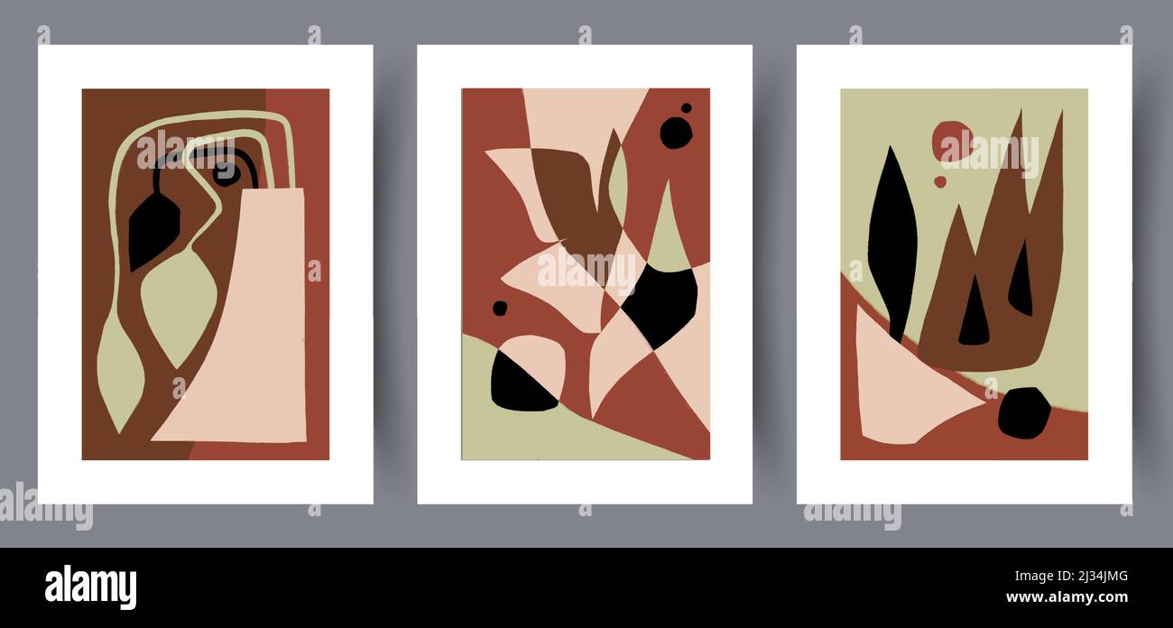 Printable Wall Art Vector Poster Set Stock Vector Image Art Alamy