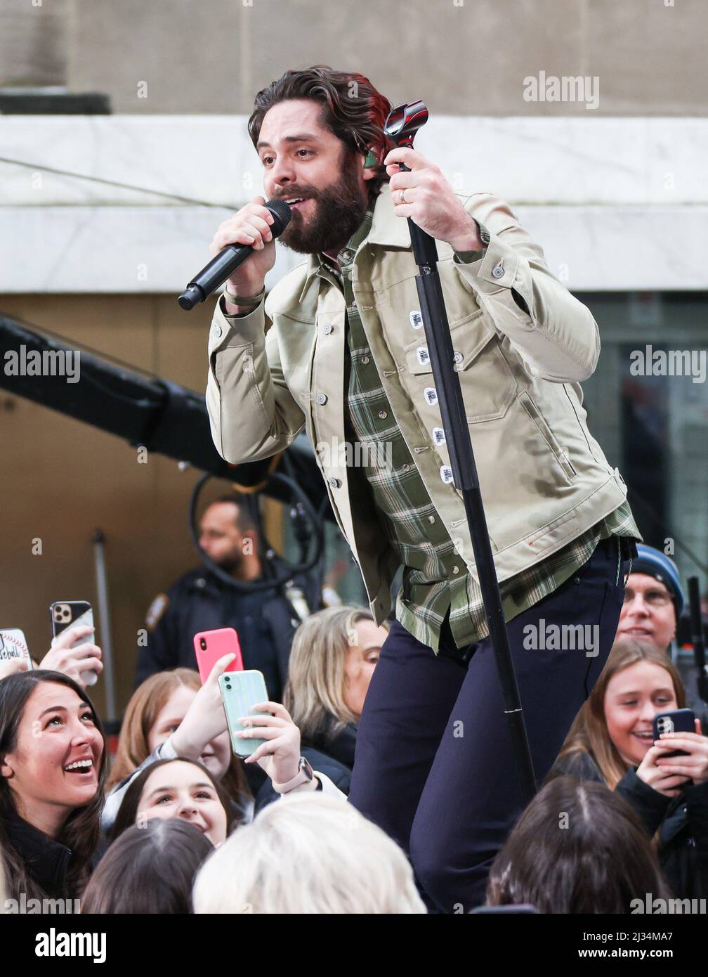 New York, NY, USA. 5th Apr, 2022. Thomas Rhett on stage for NBC Today ...