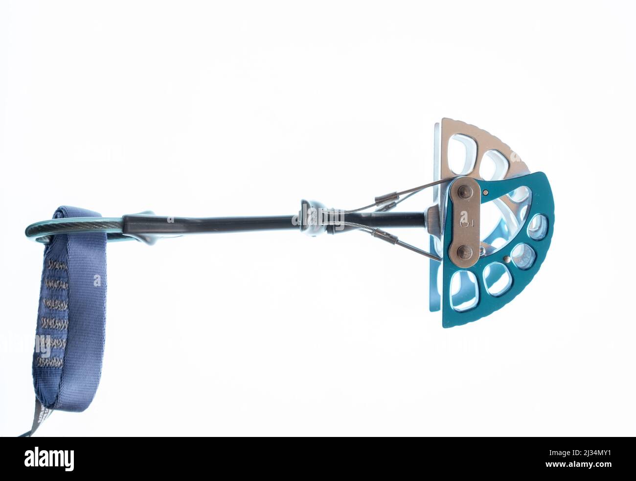 Spring loaded camming device, rock climbing protection equipment number 3 Stock Photo Alamy