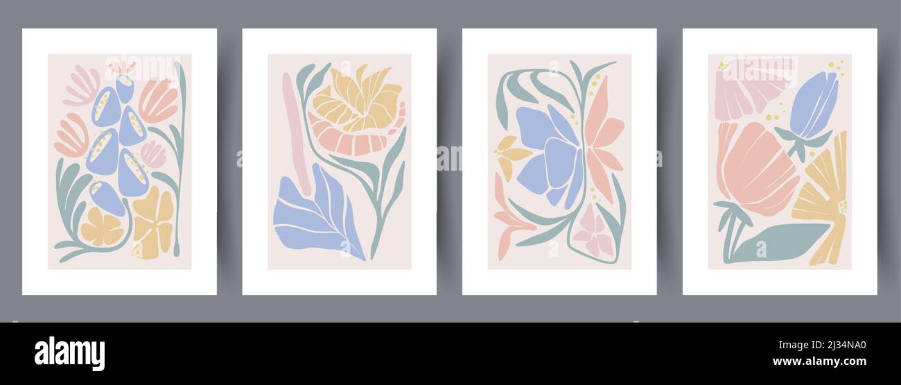 Printable wall art vector poster set vector Stock Vector Image & Art ...