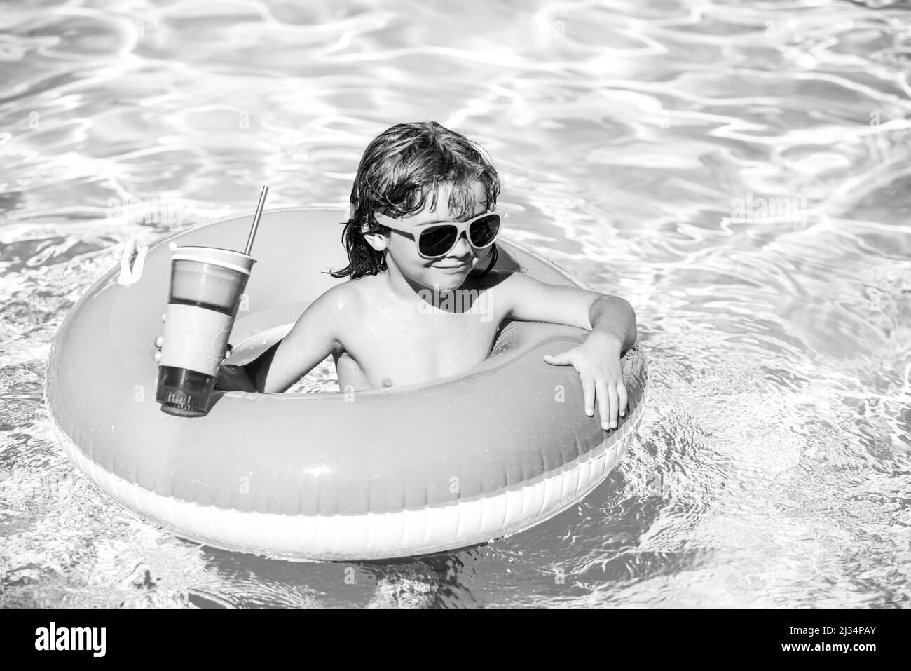 Kids at waterpark Black and White Stock Photos & Images Alamy